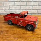 Vintage Buddy L Pressed Steel Toy Zoo Red Pickup Truck Toy -- Parts/Repair