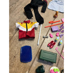 Huge Barbie Doll Clothes Accessories Lot Shoes Camping Food Mattel Mixed Estate