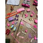 Huge Barbie Doll Clothes Accessories Lot Shoes Camping Food Mattel Mixed Estate