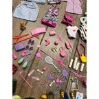 Huge Barbie Doll Clothes Accessories Lot Shoes Camping Food Mattel Mixed Estate