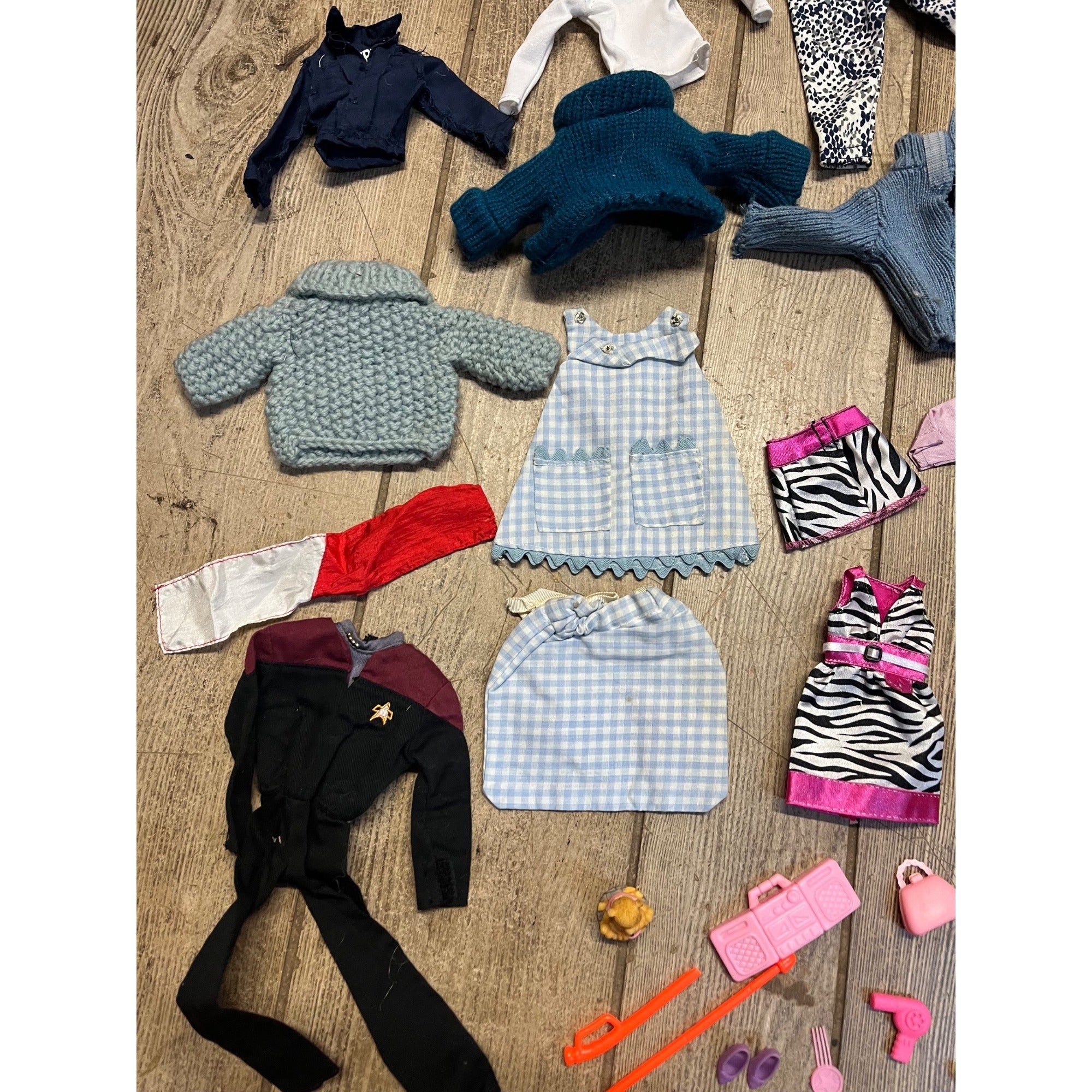 Huge Barbie Doll Clothes Accessories Lot Shoes Camping Food Mattel Mixed Estate