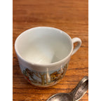 Antique Little Red Riding Hood & the Wolf Small Teacup Germany + Spoon Winthrop