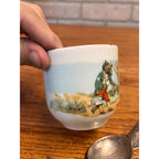 Antique Little Red Riding Hood & the Wolf Small Teacup Germany + Spoon Winthrop