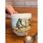 Antique Little Red Riding Hood & the Wolf Small Teacup Germany + Spoon Winthrop
