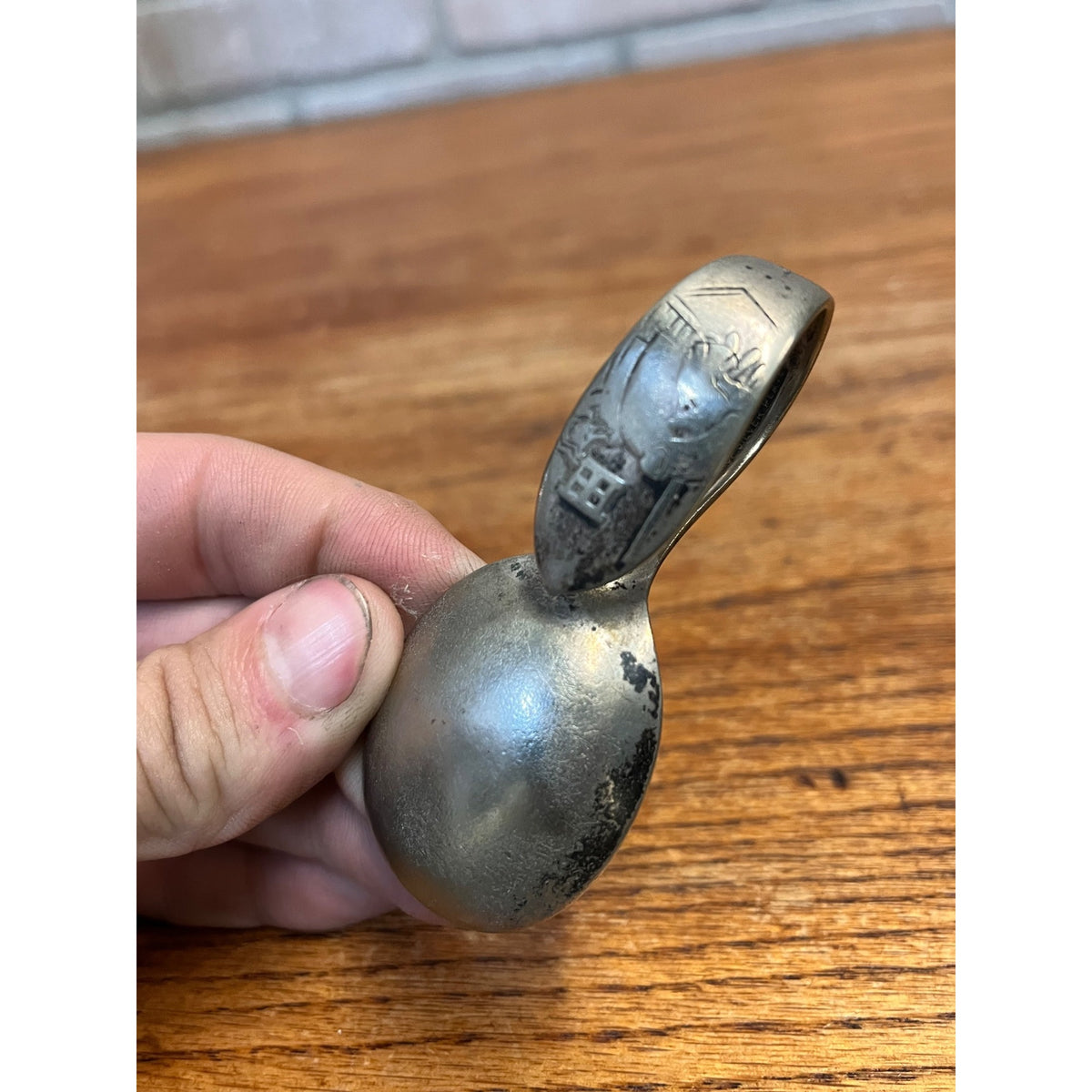 Antique Little Red Riding Hood & the Wolf Small Teacup Germany + Spoon Winthrop