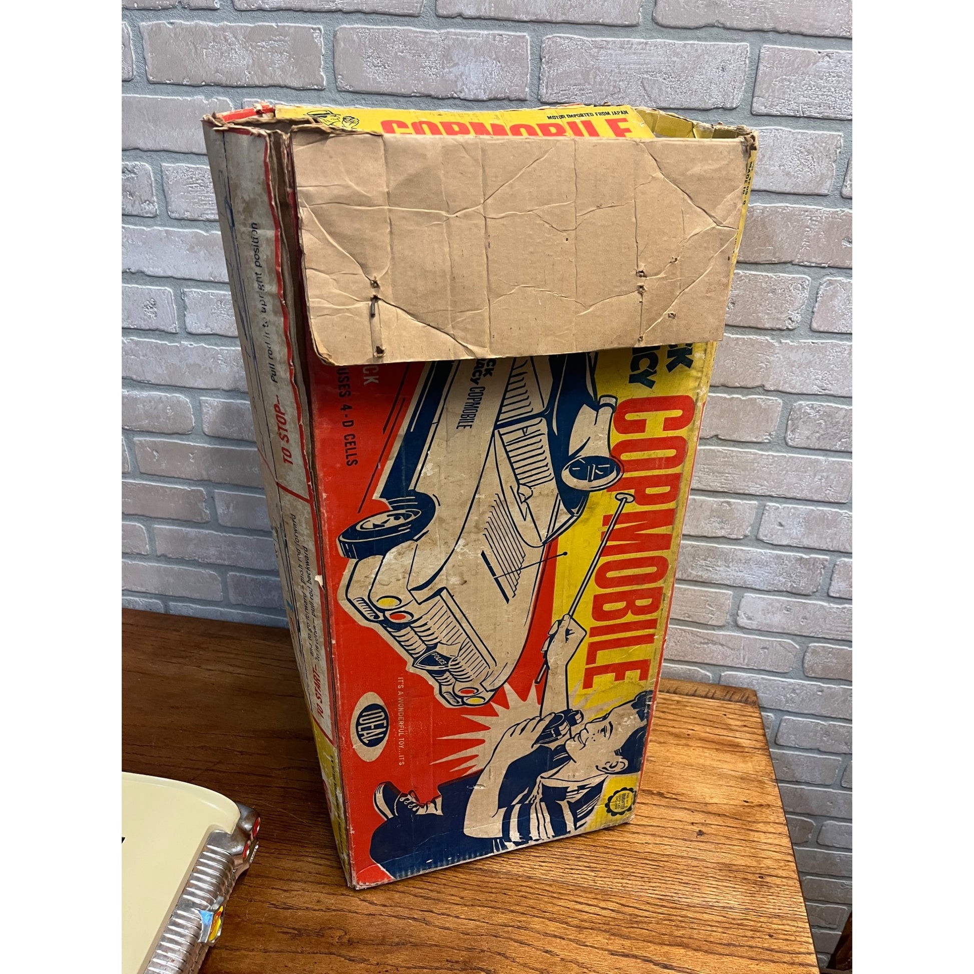 Vintage 1963 Dick Tracy Copmobile Ideal Toy Corp 23” Incomplete