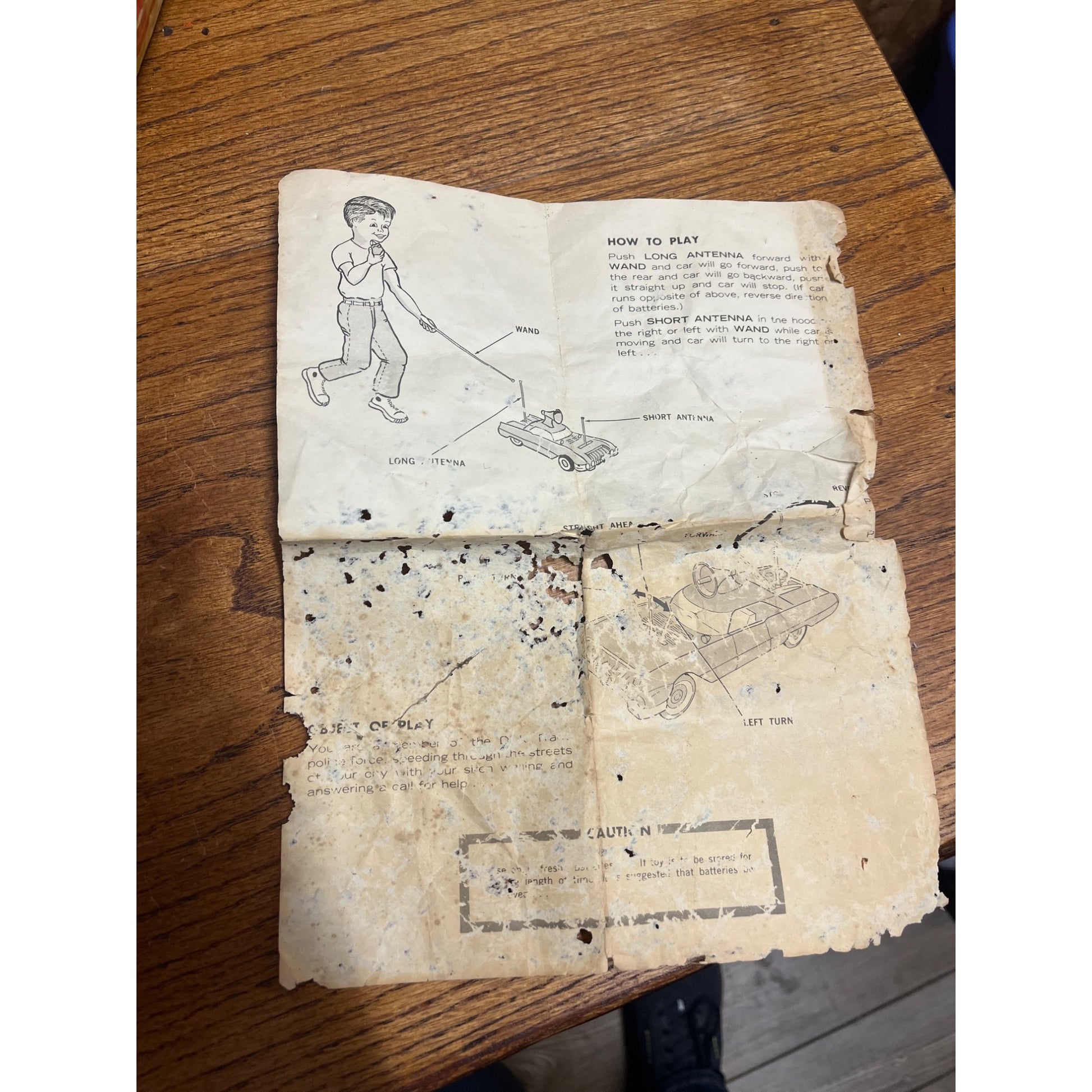 Vintage 1963 Dick Tracy Copmobile Ideal Toy Corp 23” Incomplete