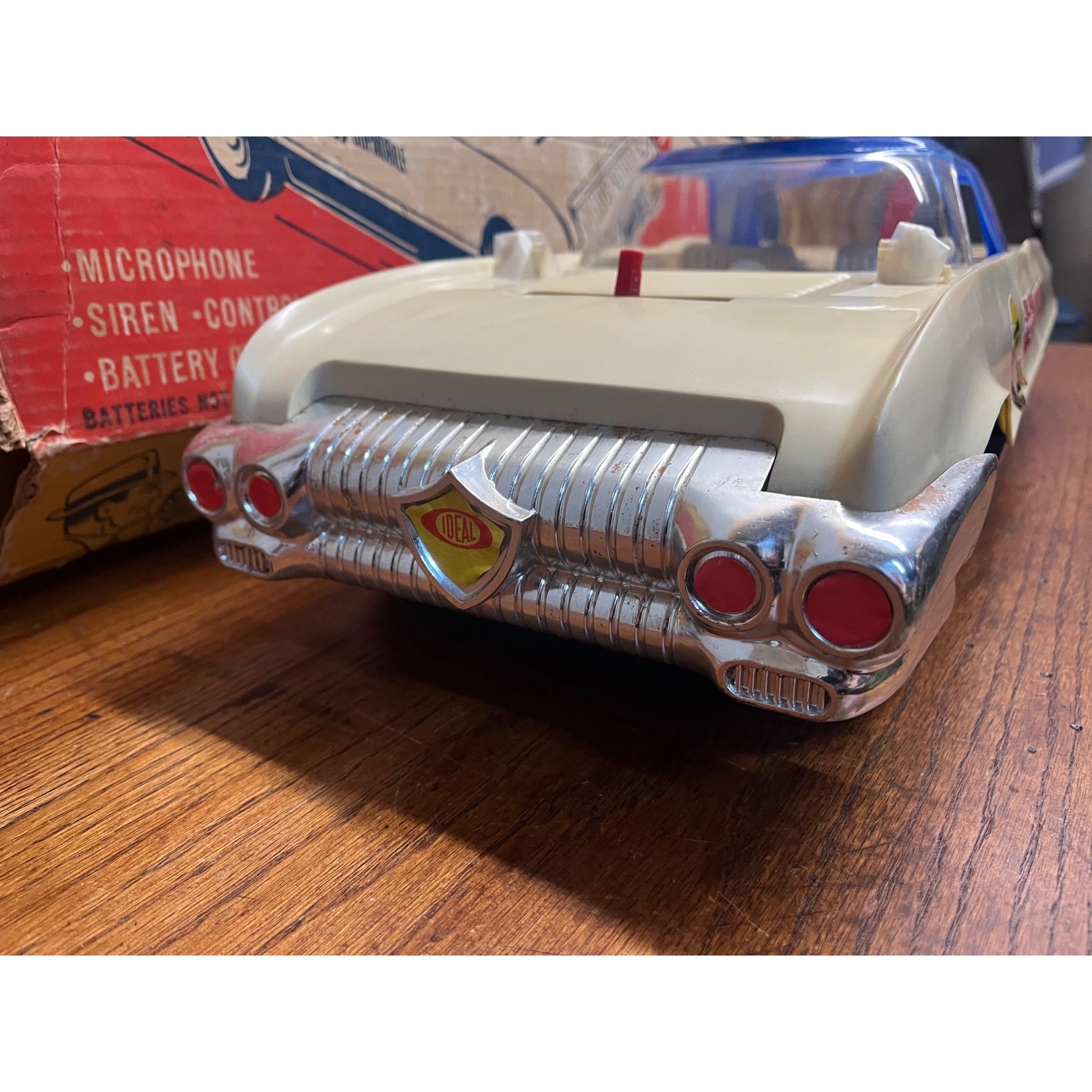 Vintage 1963 Dick Tracy Copmobile Ideal Toy Corp 23” Incomplete