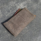 Antique 19th c Primitive Horse Buggy Sleigh Blanket Genuine Cowhide & Wool HEAVY