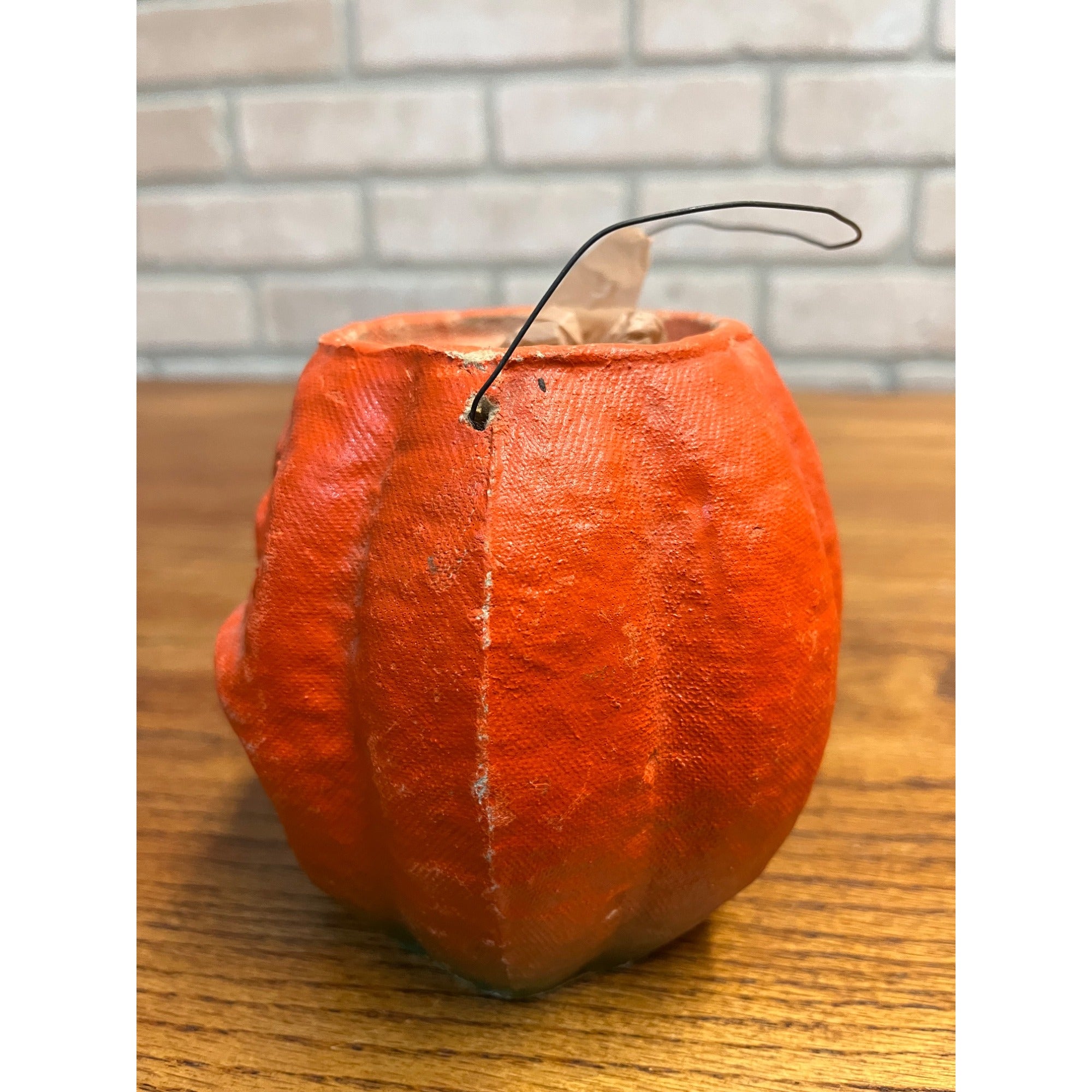 Vintage Halloween Paper Mache Jack O' Lantern JOL Choir Boy 4.5"