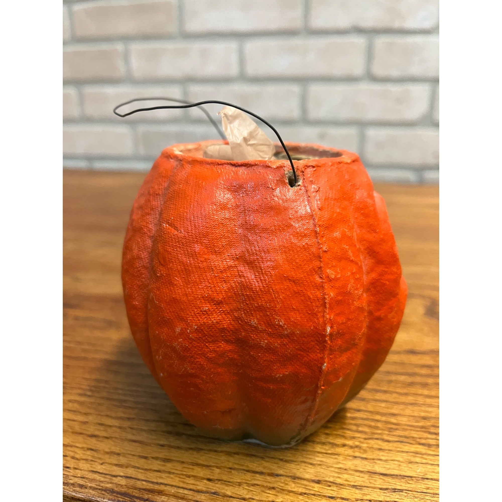 Vintage Halloween Paper Mache Jack O' Lantern JOL Choir Boy 4.5"