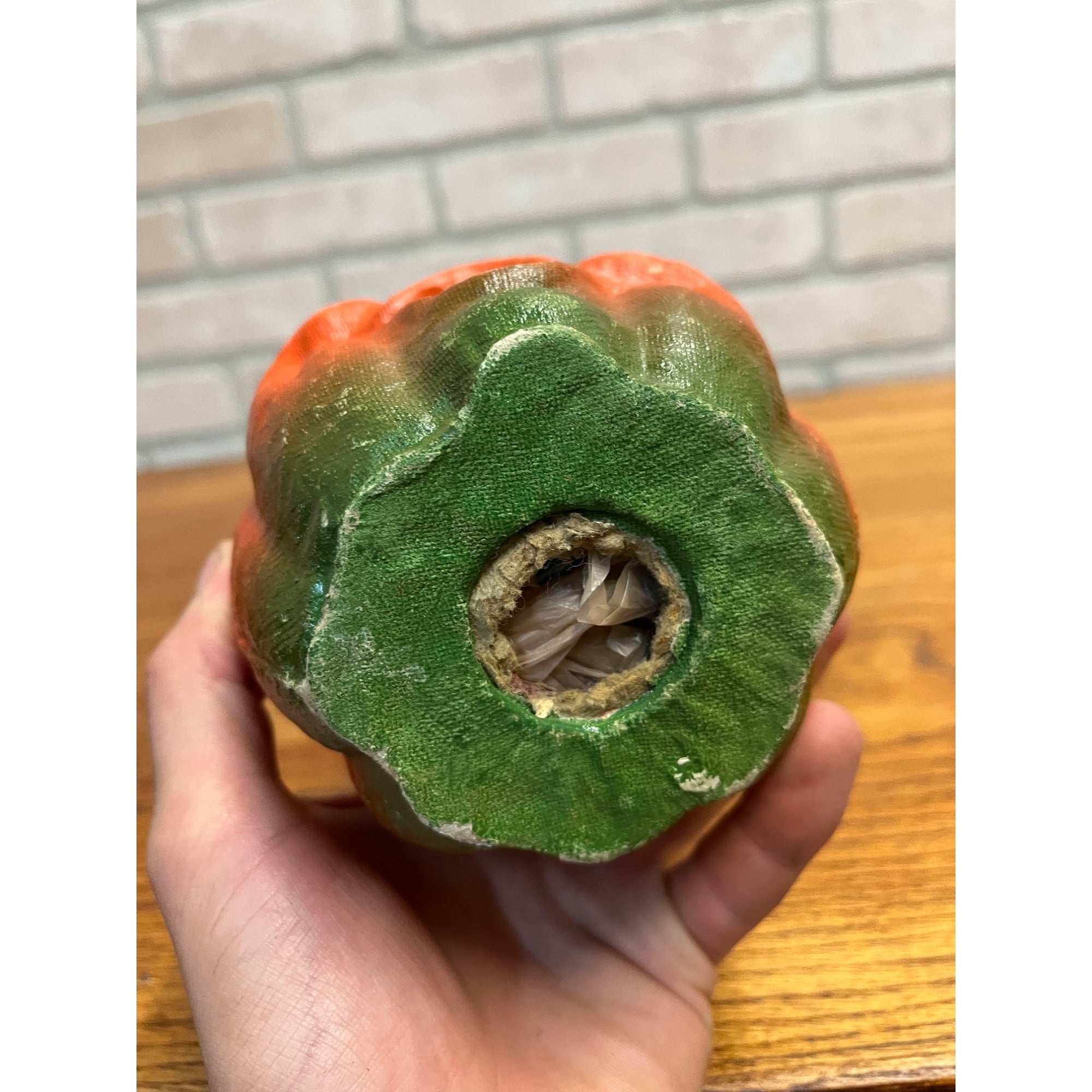 Vintage Halloween Paper Mache Jack O' Lantern JOL Choir Boy 4.5"