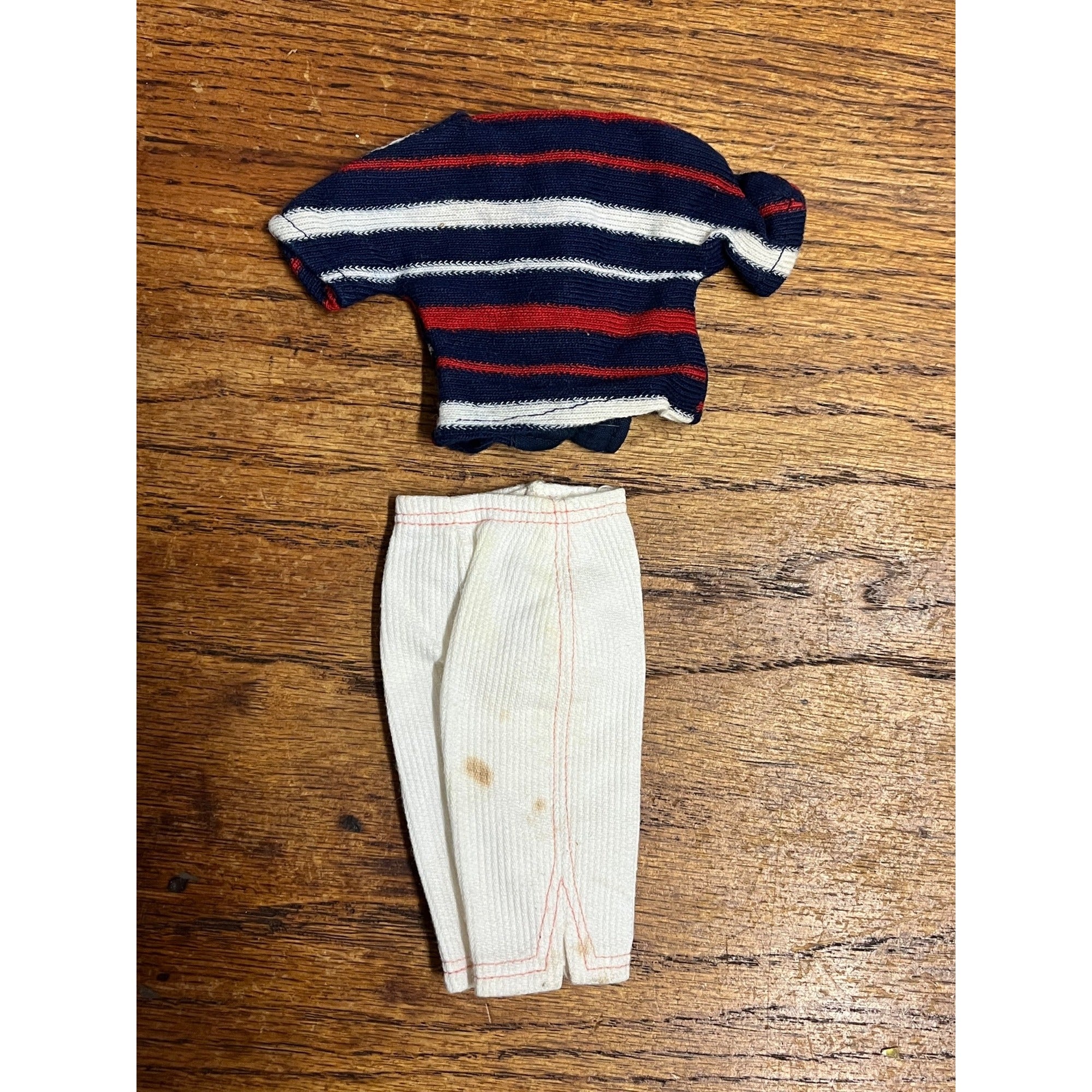 Vintage 1960s Ideal Tammy Doll Family Picnic Party Outfit Top & Pants