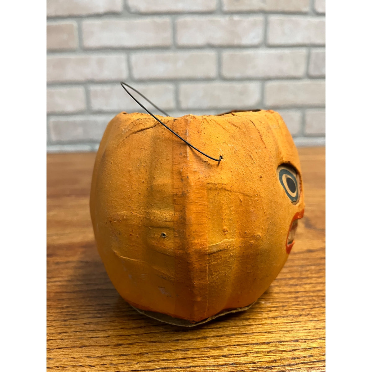 Antique Vintage Halloween German Jack o' Lantern JOL 4.5" Pressed Cardboard