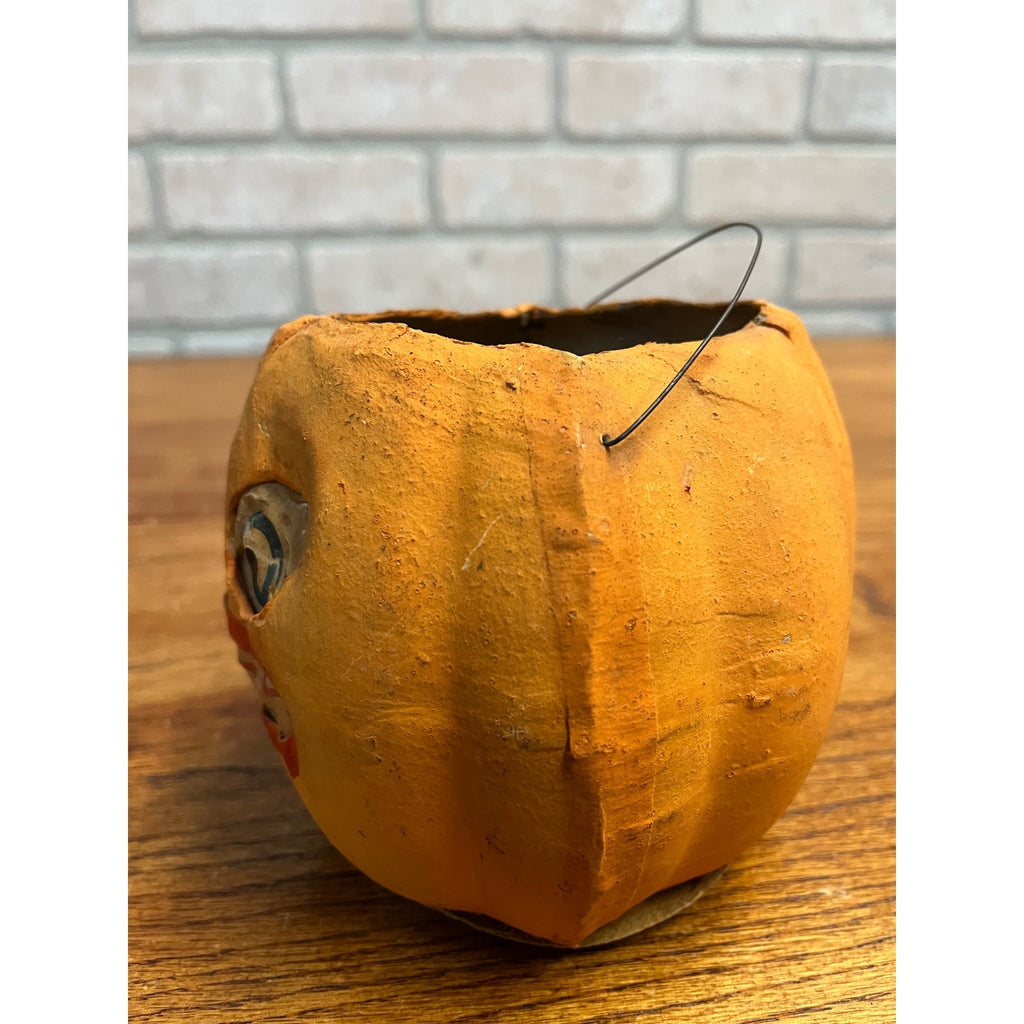 Antique Vintage Halloween German Jack o' Lantern JOL 4.5" Pressed Cardboard
