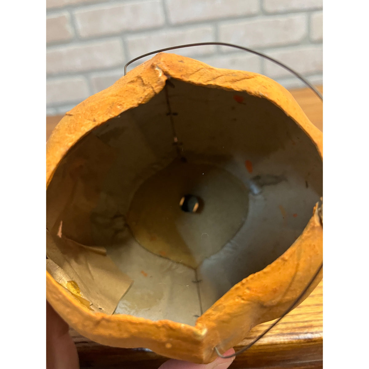 Antique Vintage Halloween German Jack o' Lantern JOL 4.5" Pressed Cardboard