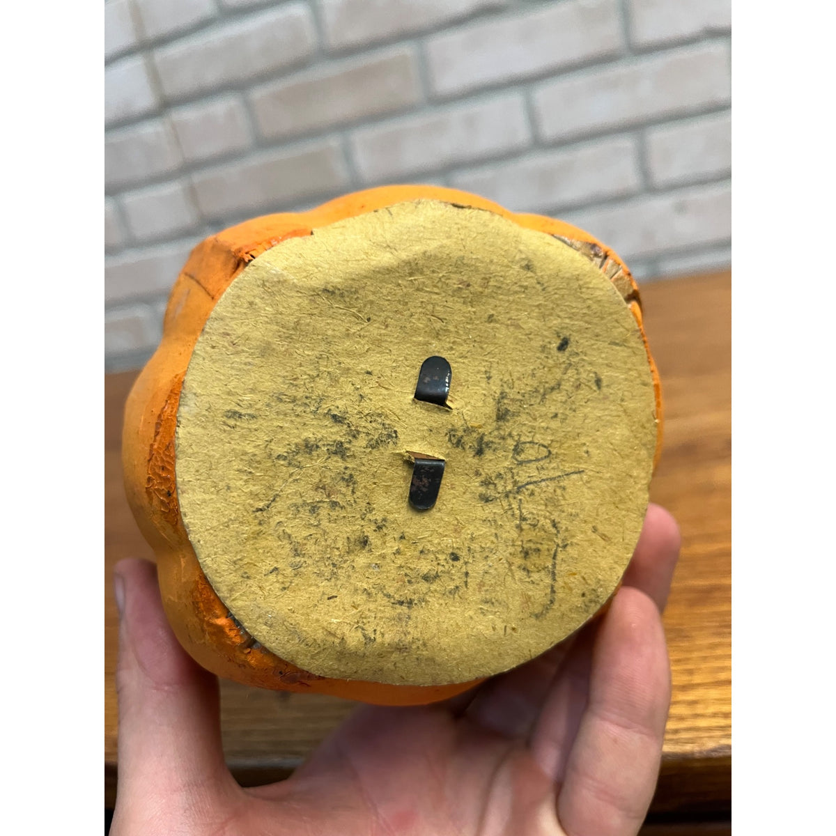 Antique Vintage Halloween German Jack o' Lantern JOL 4.5" Pressed Cardboard