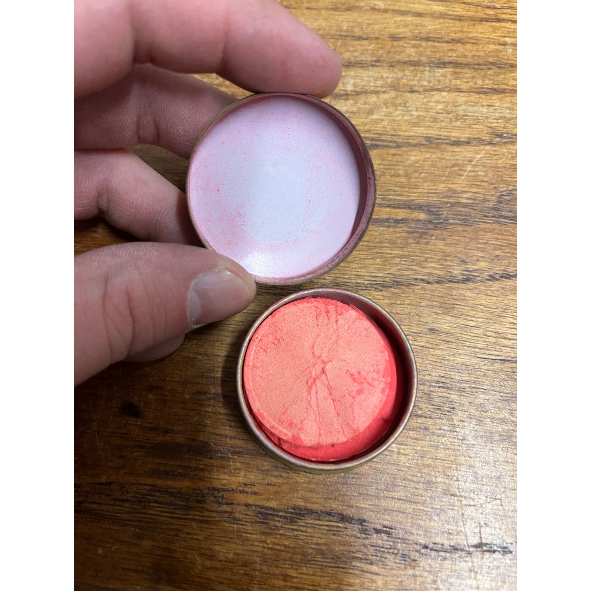 Vintage Early 1900s Heather Red Rouge, Heather Co, Jersey City, New Jersey Tin
