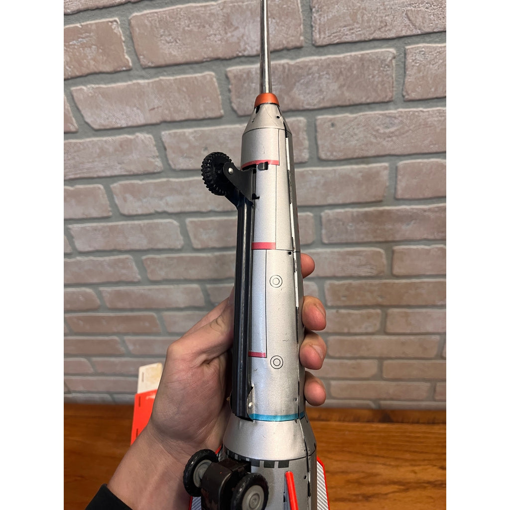 Vintage Tinplate Space Rocket Holdraketa 1960s Hungarian Moon Rocket With Box