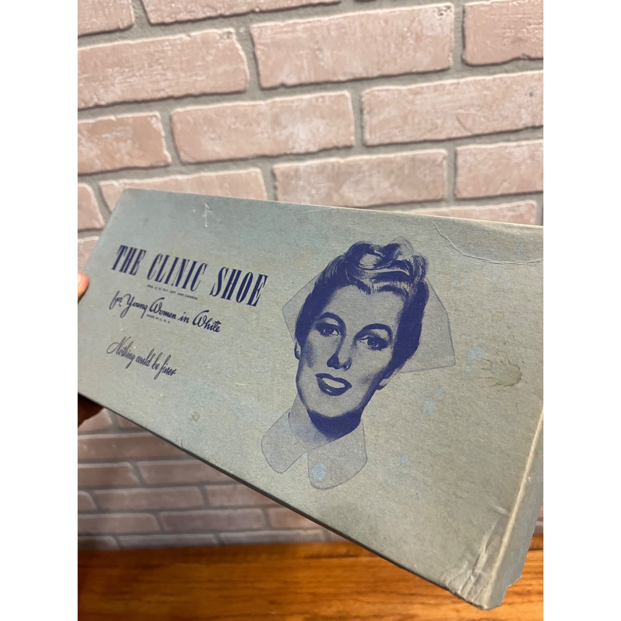 Vintage 1950's The Clinic Shoe "For Young Women In White" Empty Shoe Box Only