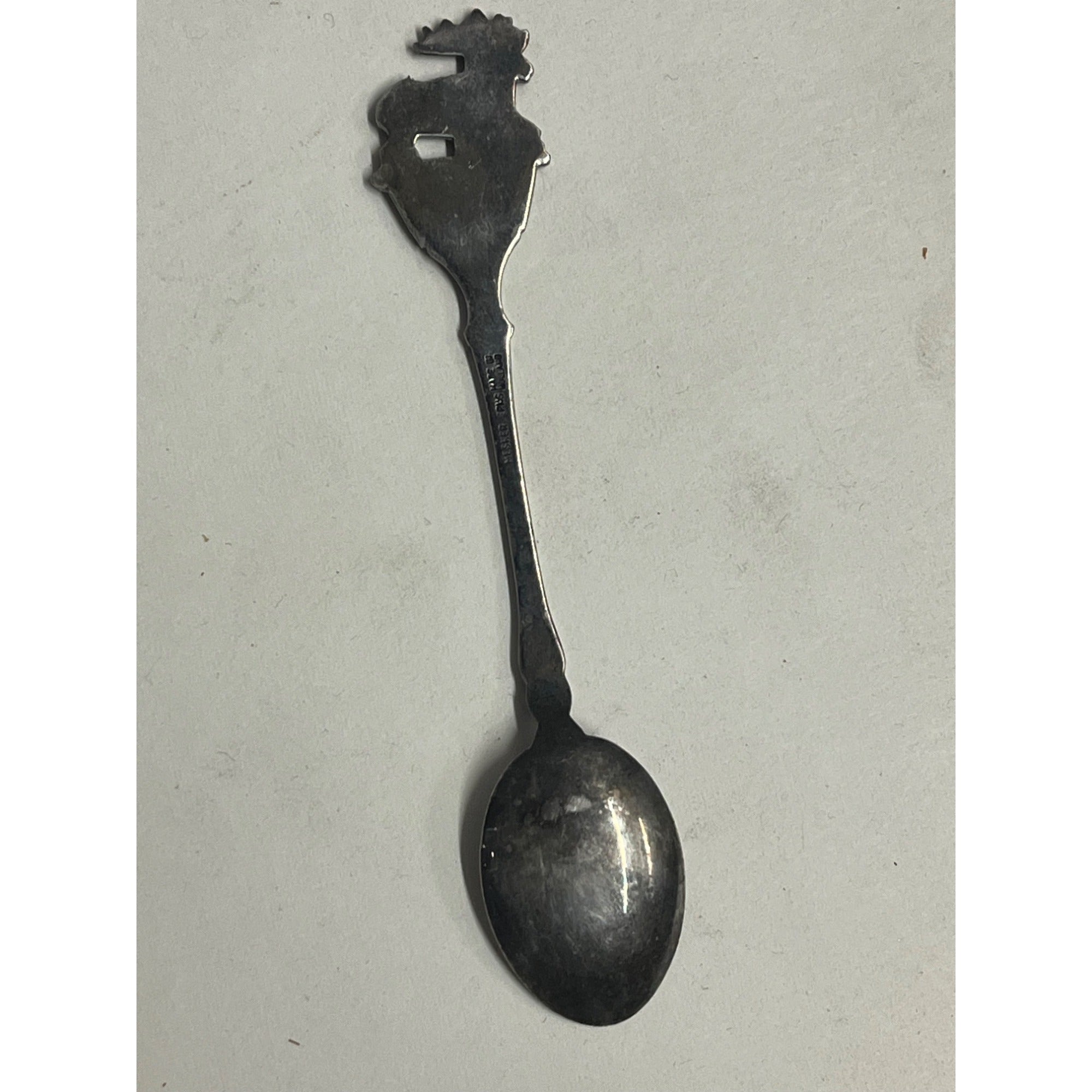 Vintage Banff National Park Canada Souvenir 4.25" Spoon Elk Silver Plated