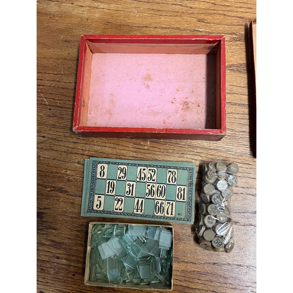 Antique Victorian 19th Century Lotto Game Made in Germany Original Box OLD