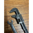 Vintage Ford Motor Company Adjustable Pipe and Open-End Wrench Set USA Hand Tools