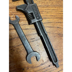 Vintage Ford Motor Company Adjustable Pipe and Open-End Wrench Set USA Hand Tools