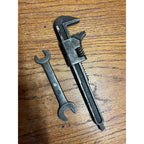 Vintage Ford Motor Company Adjustable Pipe and Open-End Wrench Set USA Hand Tools