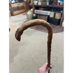 Vintage Knobby Wood Walking Cane Stick 36" Antique Wooden Unique