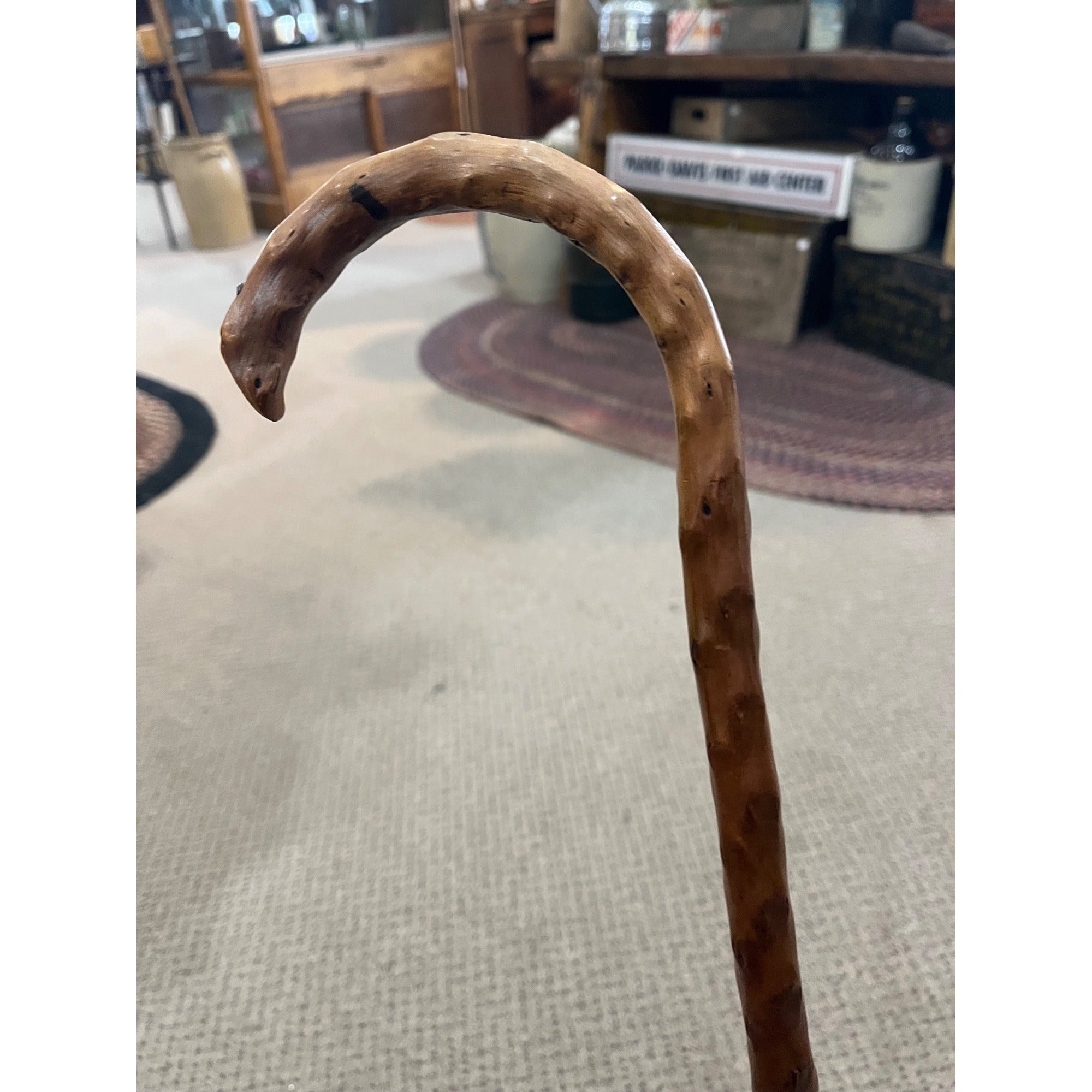 Vintage Knobby Wood Walking Cane Stick 36" Antique Wooden Unique