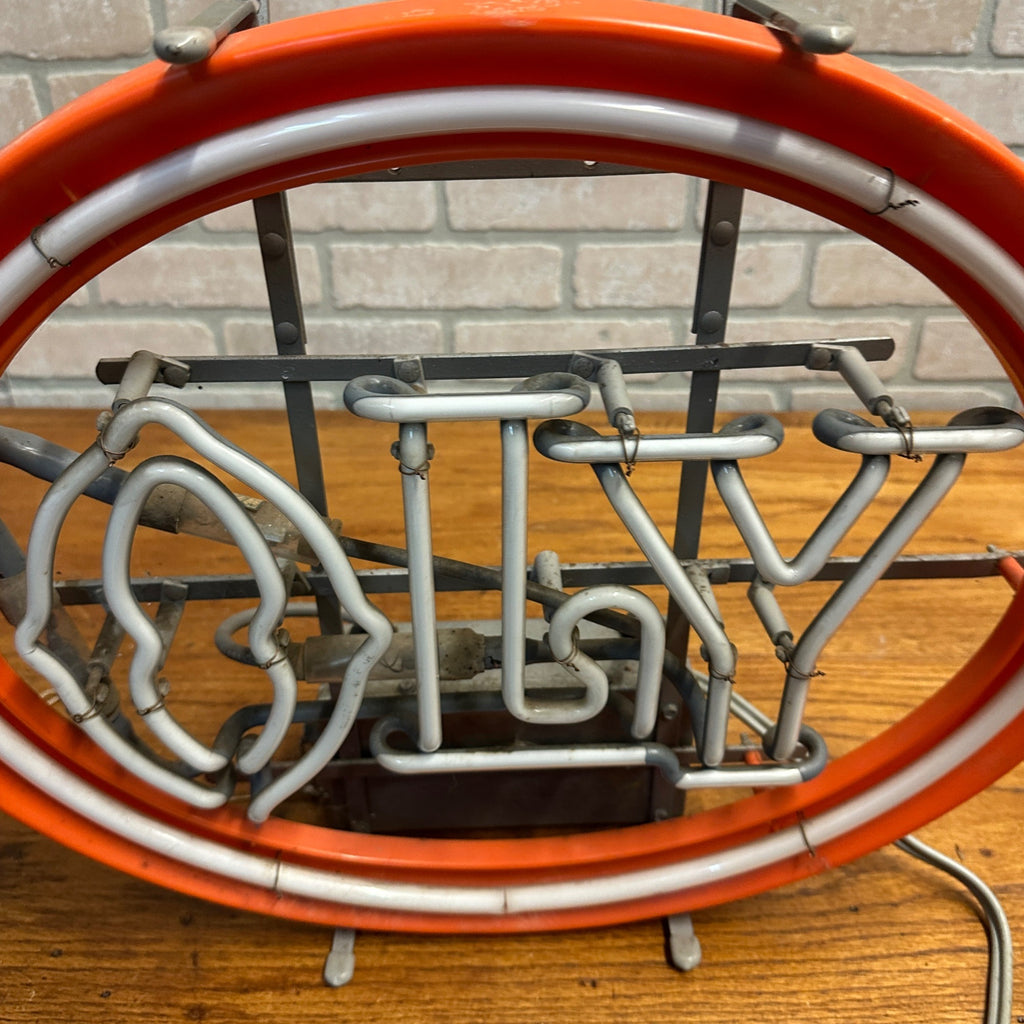 Vintage Olympia Brewing Co Oly Beer Neon Sign Works 25 x 21