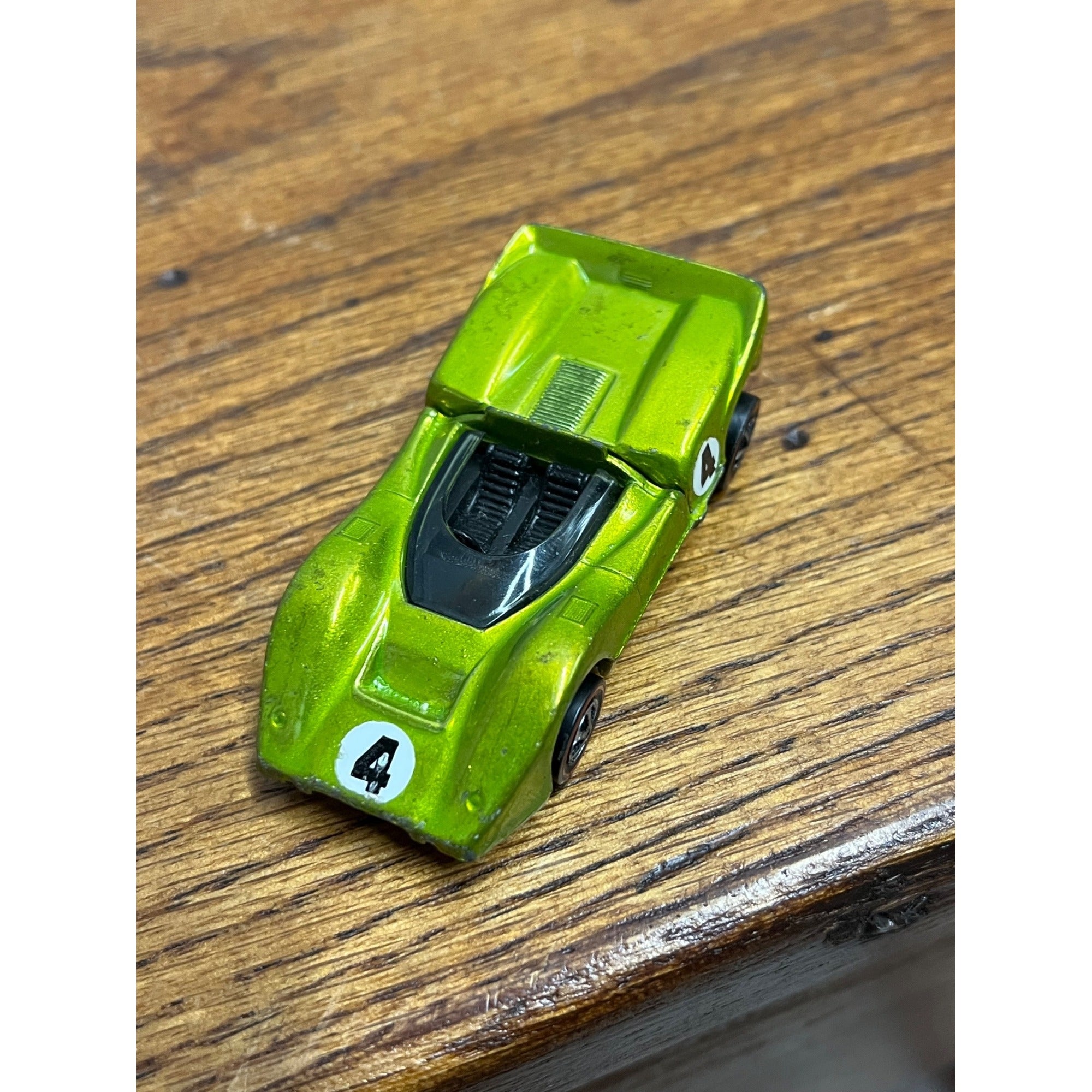 Vintage 1968 Hot Wheels Redline McLaren M6A Light Green -- CLEAN