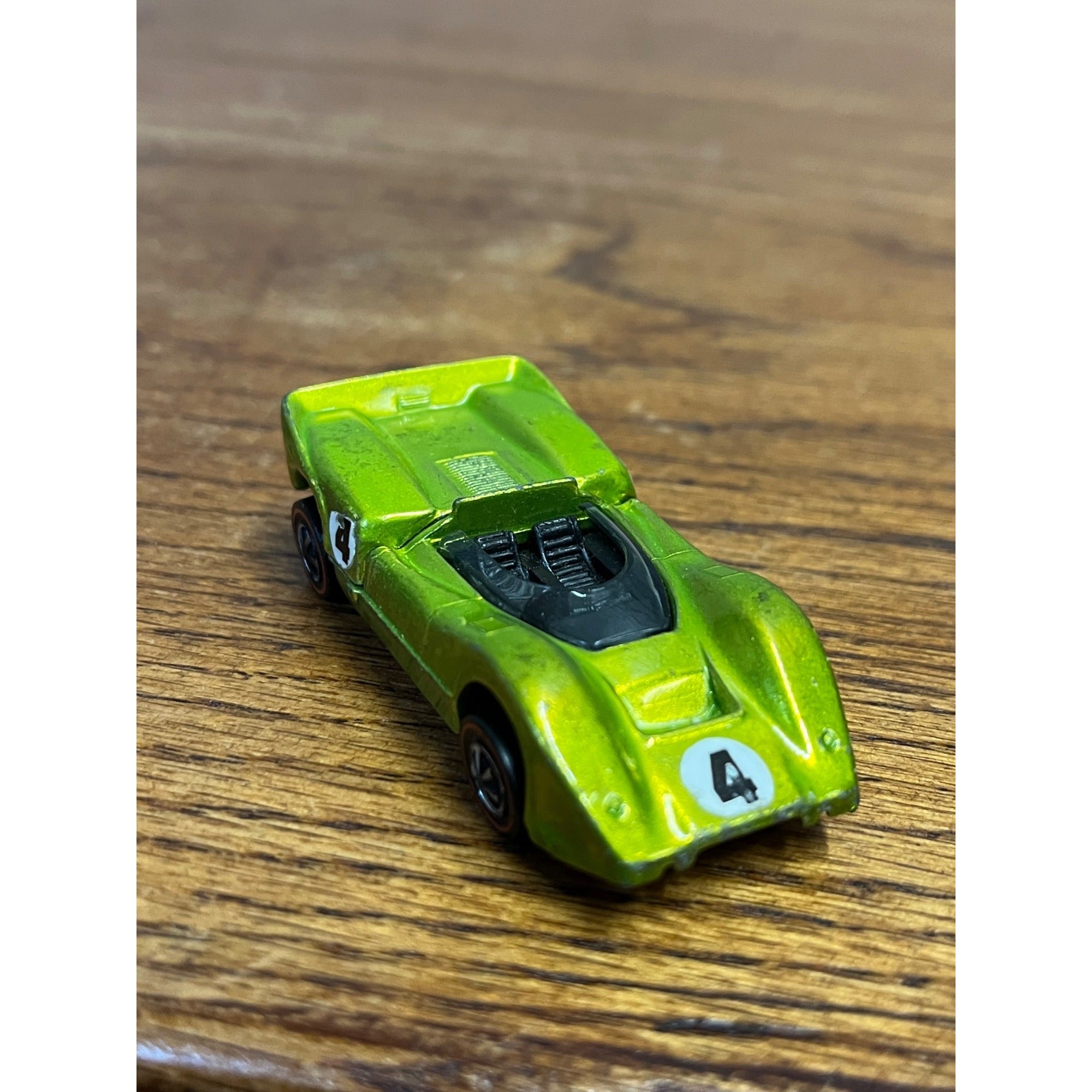 Vintage 1968 Hot Wheels Redline McLaren M6A Light Green -- CLEAN