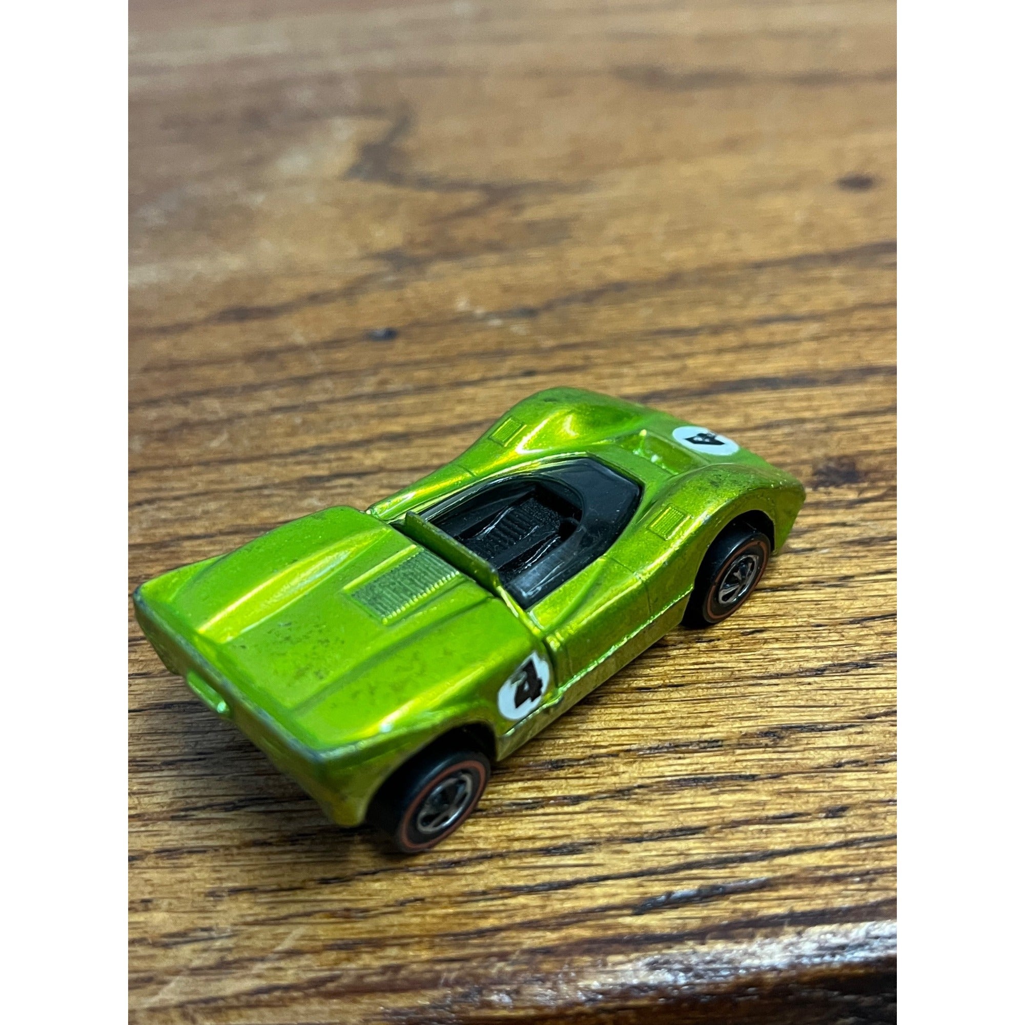 Vintage 1968 Hot Wheels Redline McLaren M6A Light Green -- CLEAN