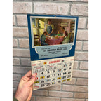 Vintage 1961 Fairwater Dairy Antigo Wisconsin Wis Advertising Calendar Sign