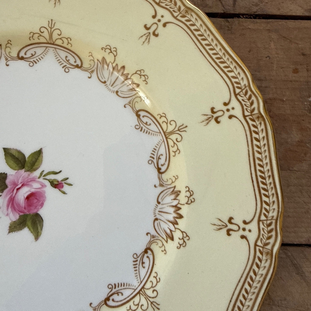 Vintage Nelson by Royal Worcester Porcelain China 10.5" Dinner Plate c1937 Gold