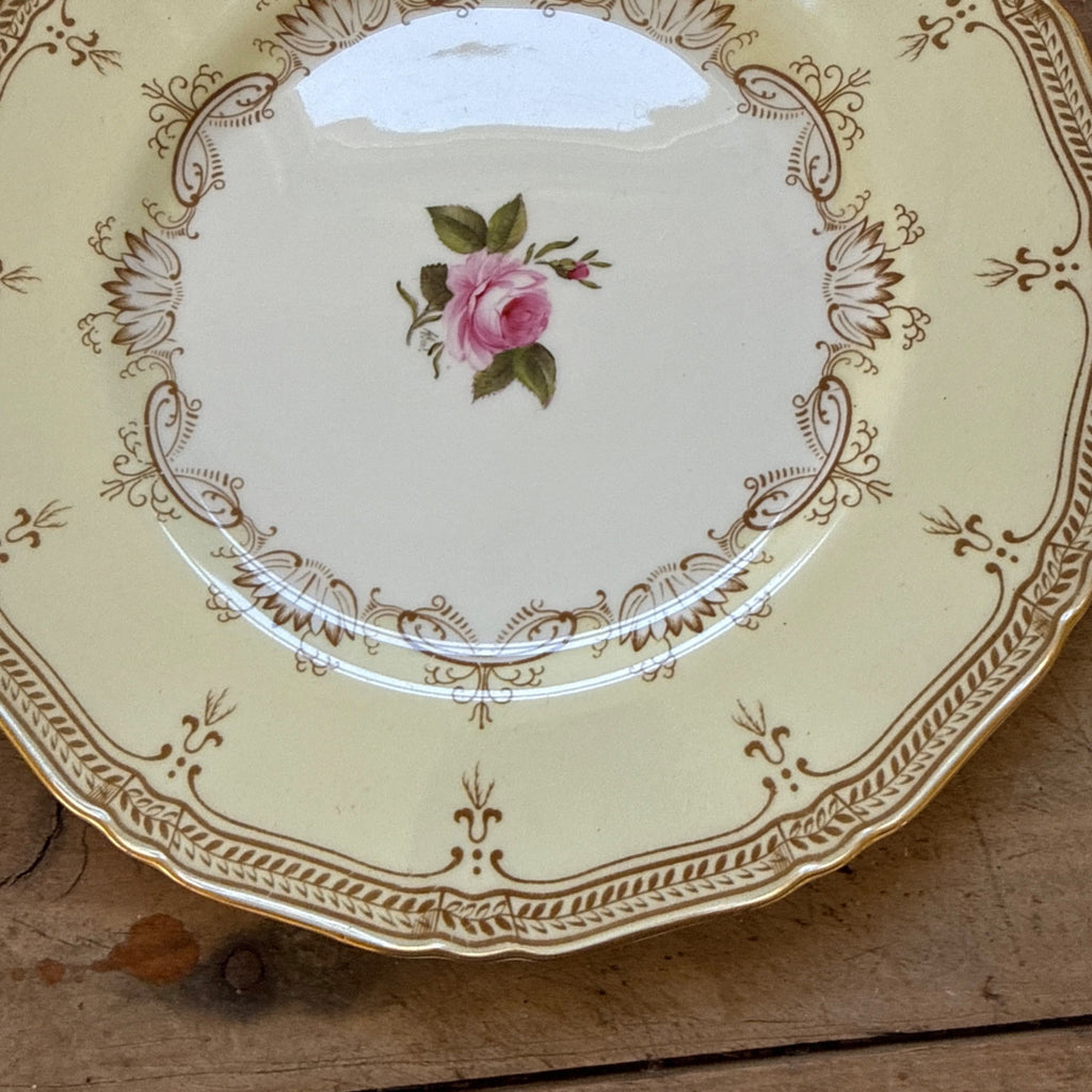 Vintage Nelson by Royal Worcester Porcelain China 10.5" Dinner Plate c1937 Gold
