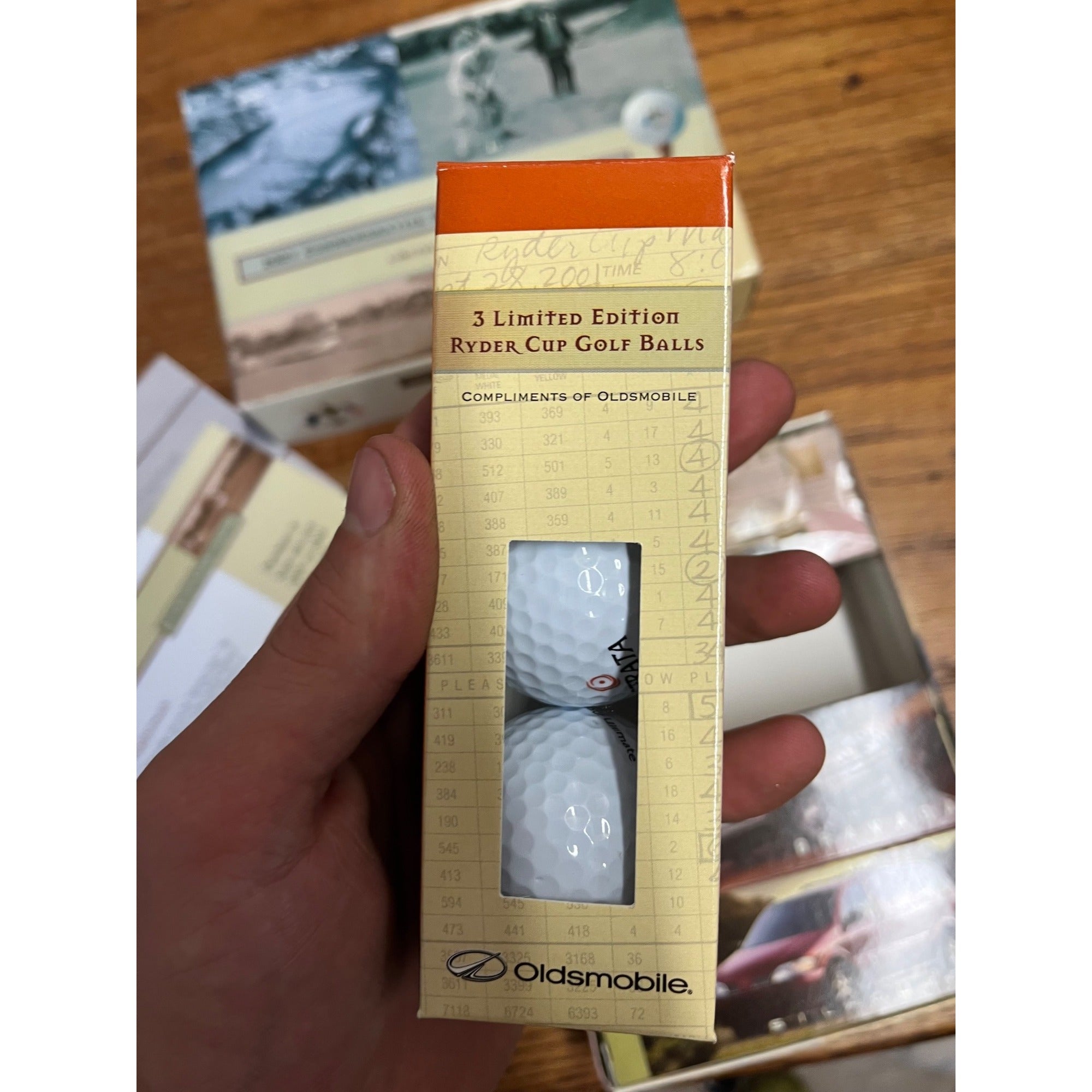 2001 Ryder Cup Dozen Golf Balls NOS NEW Boxed Set Oldsmobile