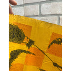 Vintage Halloween Crepe Paper Banner Panel Witch & Bats Checkerboard Dennison?