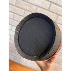 Pre-Prohibition Antique Miniature Wooden Keg Barrel w Brass Spigot Orange & Blue