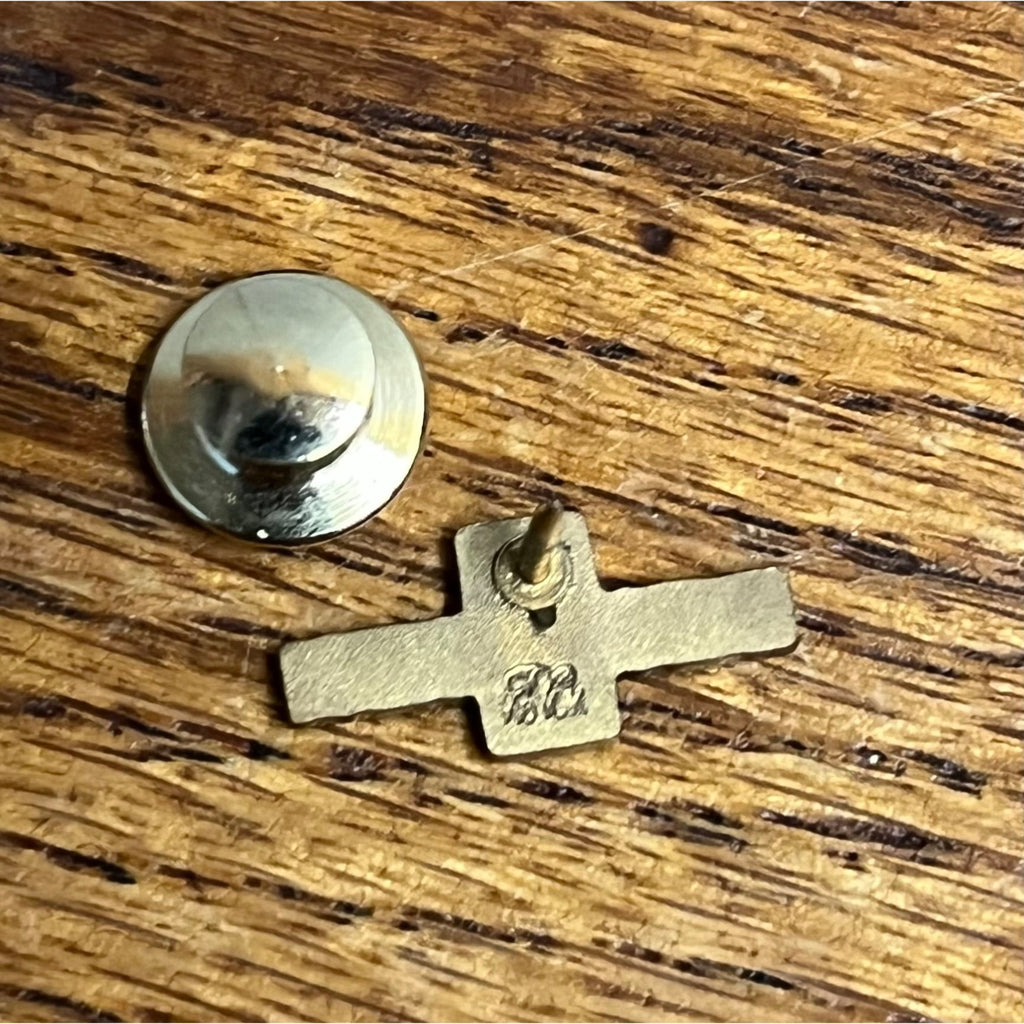 Vintage Oshkosh Truck Defense 1/10th 10kt Gold tie pin employee service award