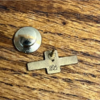 Vintage Oshkosh Truck Defense 1/10th 10kt Gold tie pin employee service award