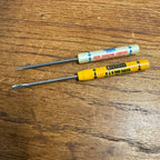 (2) Advertising Mini Screwdrivers Firestone Radiators Salesman Samples