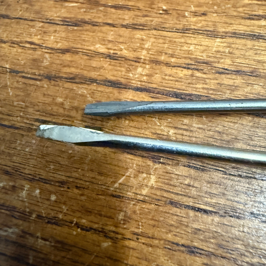 (2) Advertising Mini Screwdrivers Firestone Radiators Salesman Samples