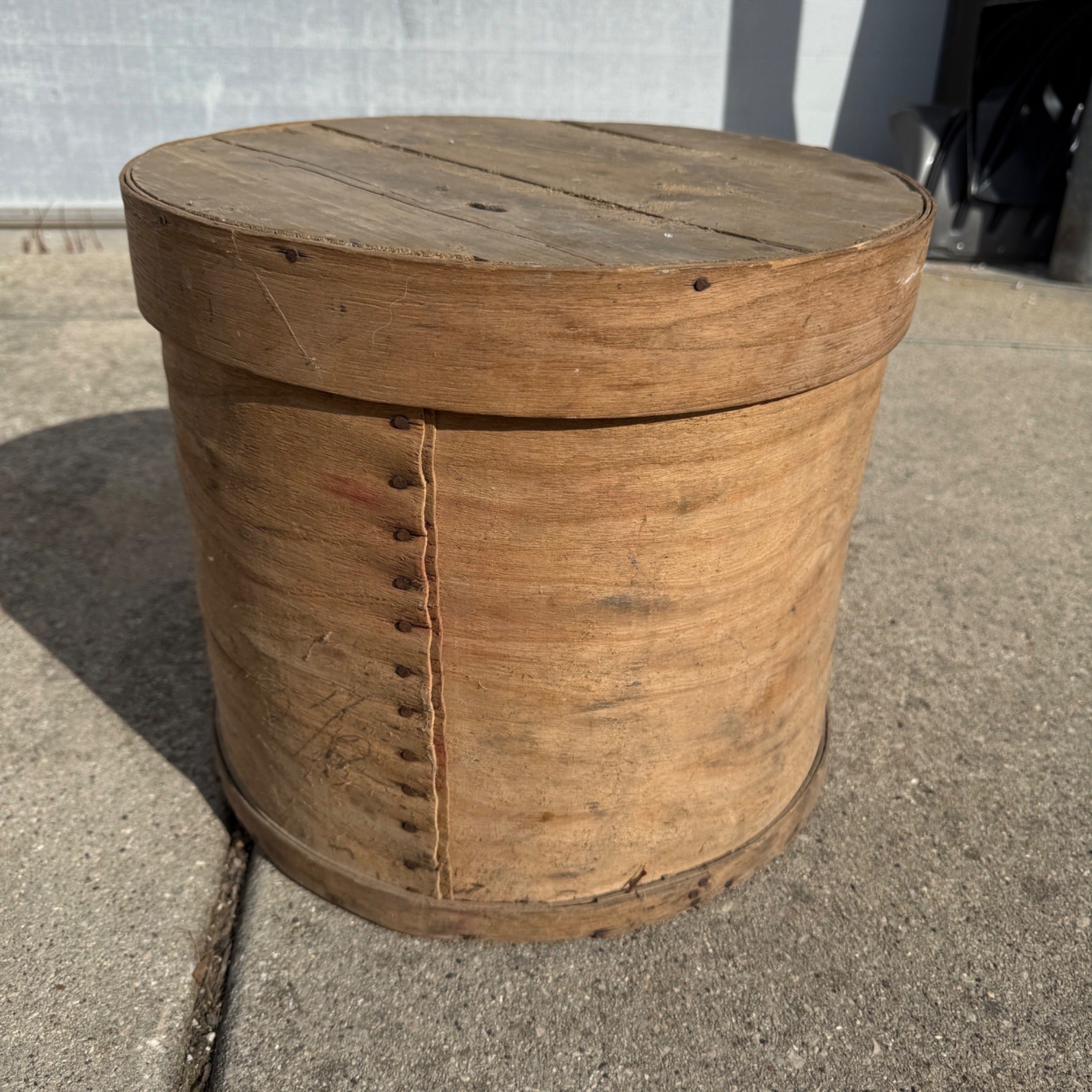 Vintage Wooden Cheese Box Pantry Rustic Farmhouse Decor