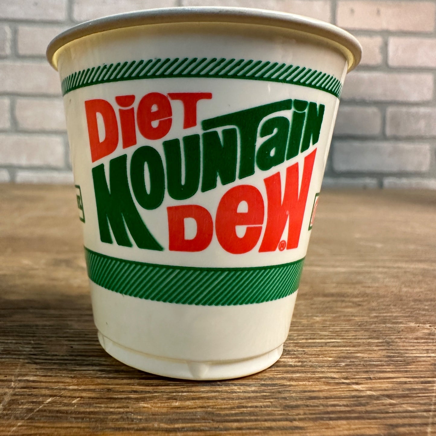 VIntage 4oz Promo Sample Diet Mountain Dew Plastic  Cup Soda