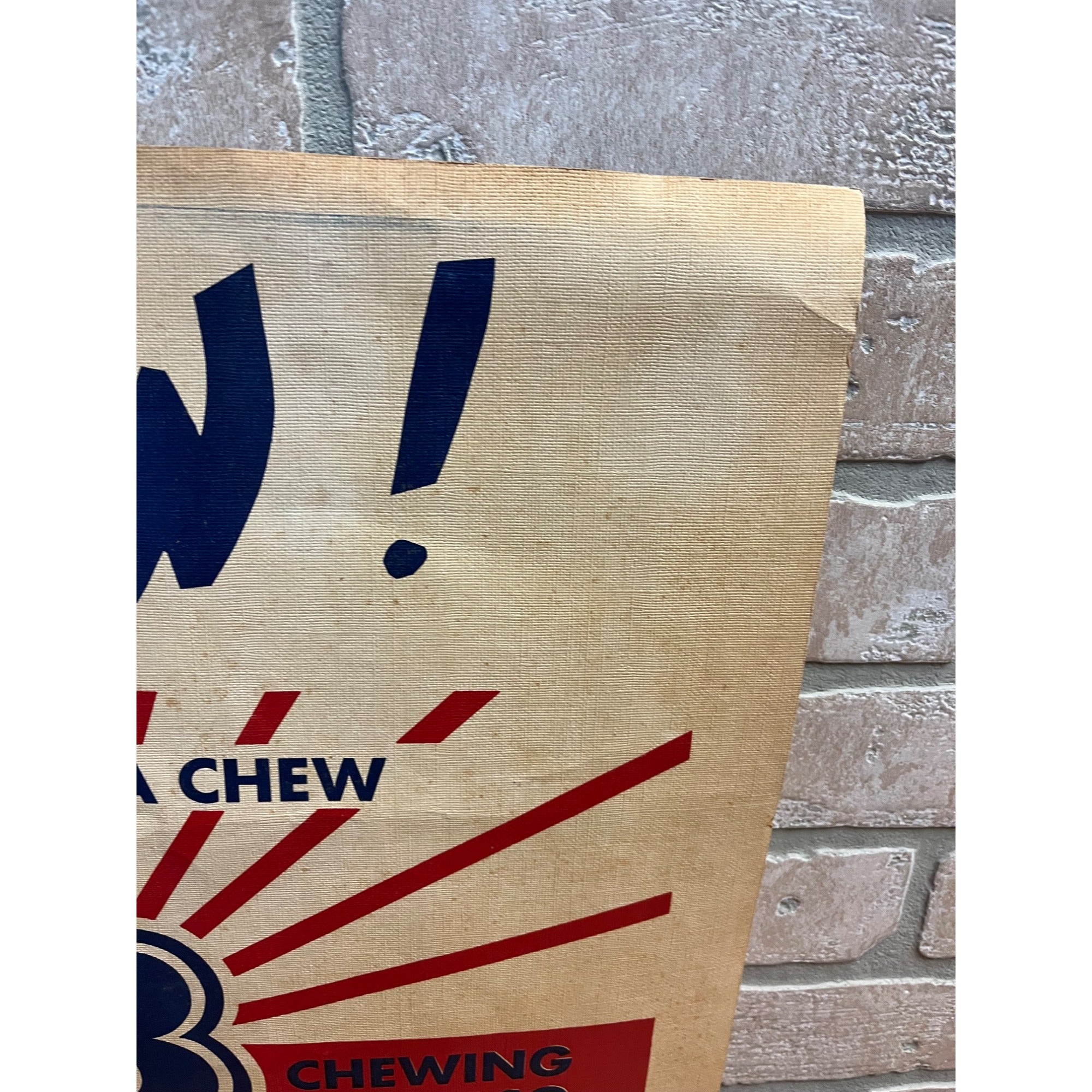 Vintage 1930s Mr B Chewing Tobacco Advertising Sign Red Lion PA J.C. Winter & Co