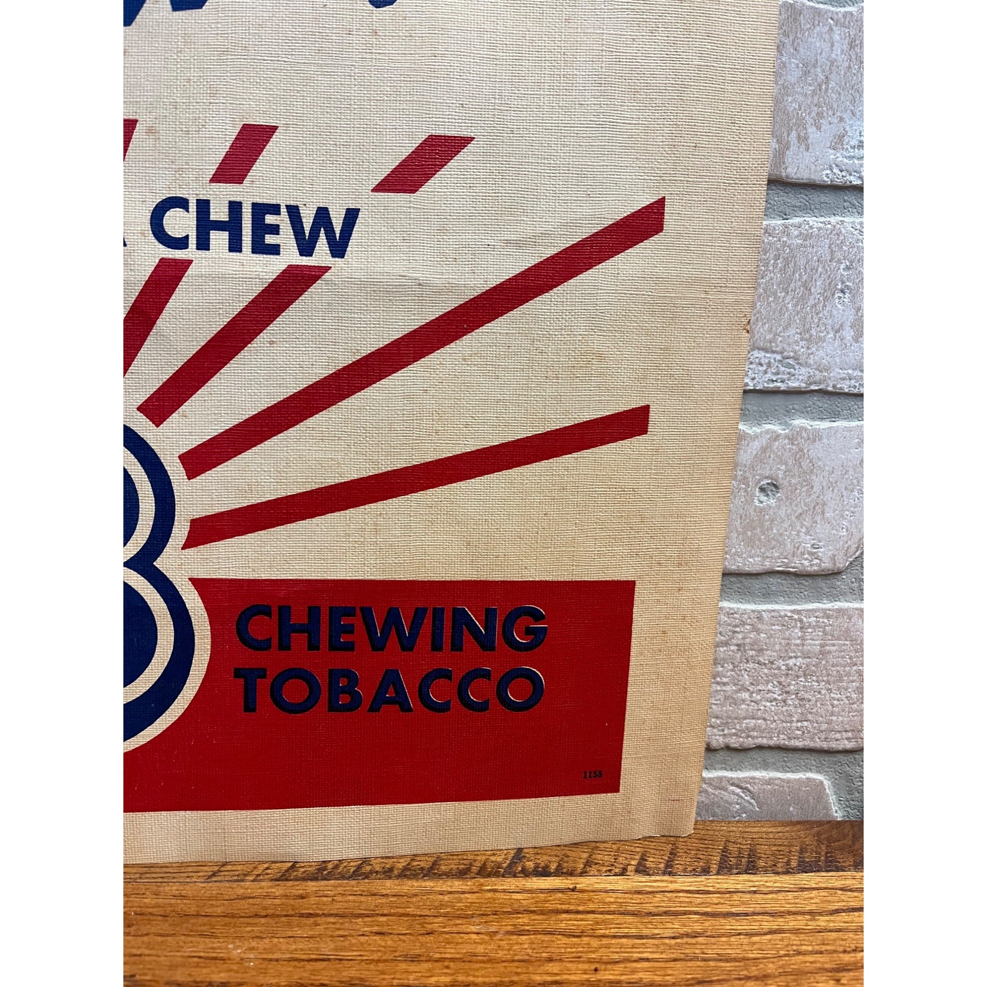 Vintage 1930s Mr B Chewing Tobacco Advertising Sign Red Lion PA J.C. Winter & Co