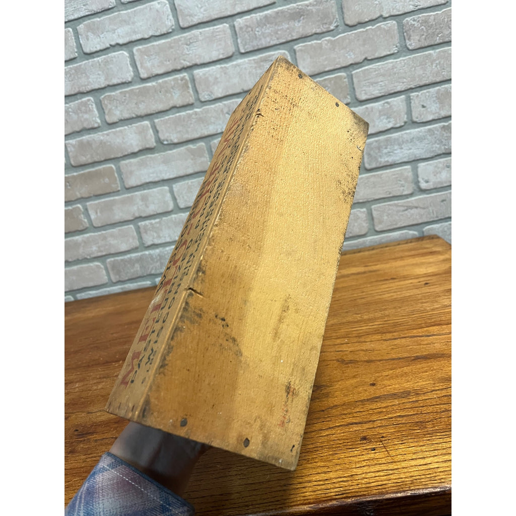 Vintage Wisconsin Cheese Products Mello-Creme Wooden Box Plymouth 5lb